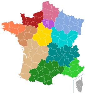 FFA Carte Ligues Régionales d'Airsoft