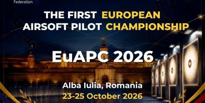THE FIRST EUROPEAN AIRSOFT PILOT CHAMPIONSHIP EUAPC 2026 Alba lulia, Romania 23-25 October 2026